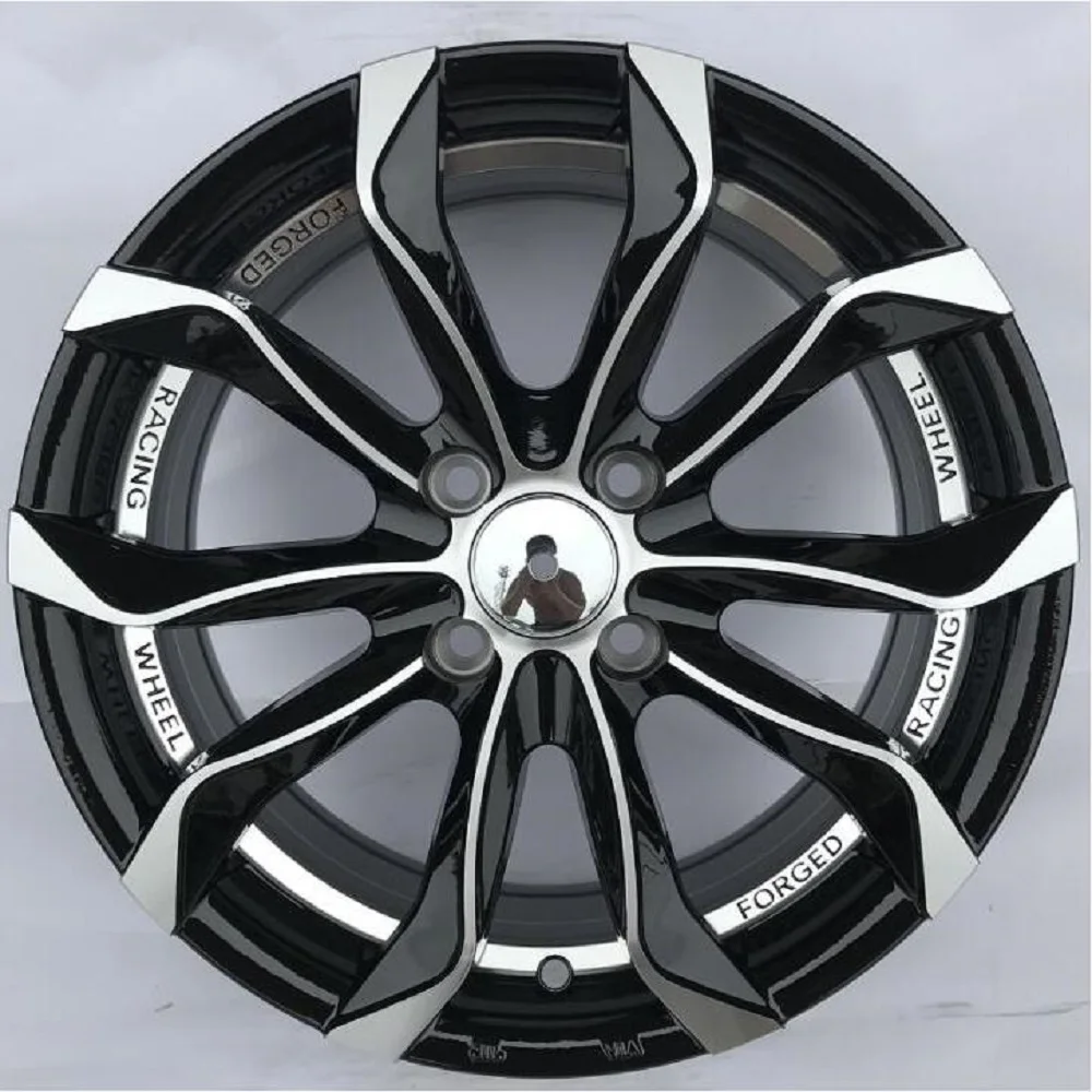 

New 14 15 20 inch Black Machined Face 4x100 5x114.3 ET 35 Car Alloy Wheel Rims