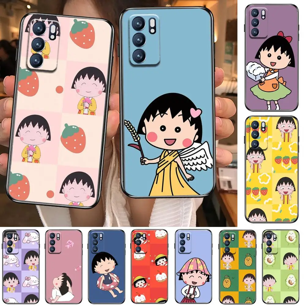 

anime Chibi Maruko-chanFor Realme C3 Case Soft Silicon Back cover OPPO Realme C3 RMX2020 Coque Capa Funda find x3 pro C21 8 Pro