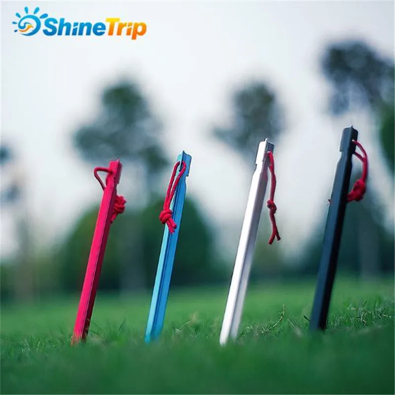 10 шт./лот гвозди для палатки 23 см ультралегкие удлиненные треугольные Колышки из