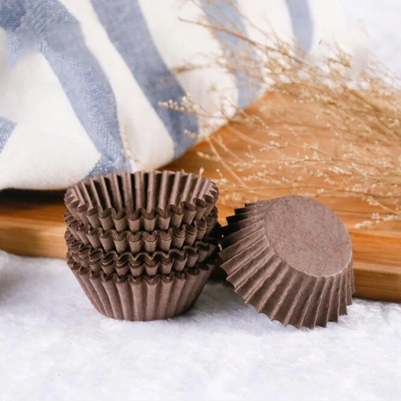 100 шт./лот лайнер для кексов бумажная чашка формочки Небольшой Футляр бумажных