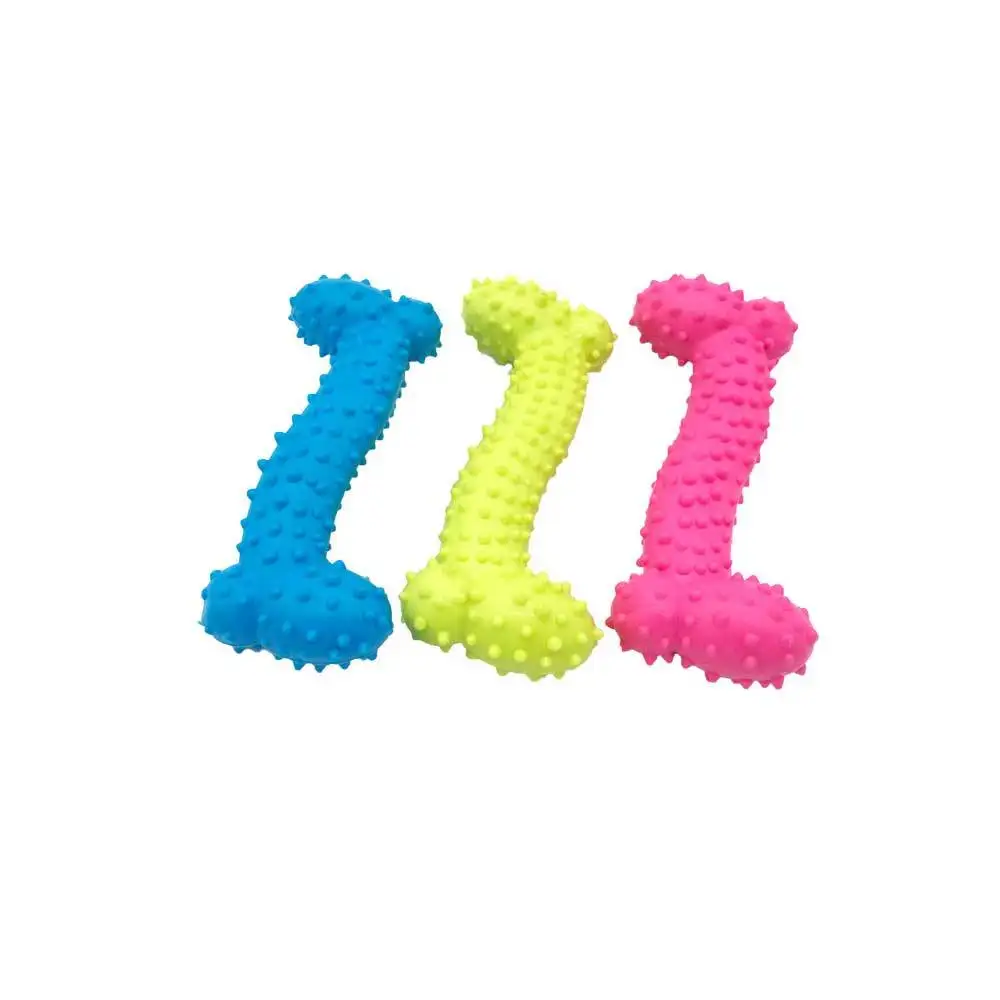 Игрушка для собак "Молящая Шлифовальная Резиновая Продукция с Костью с Шипами, Устойчивая к Покусыванию Зубами и Запахам".