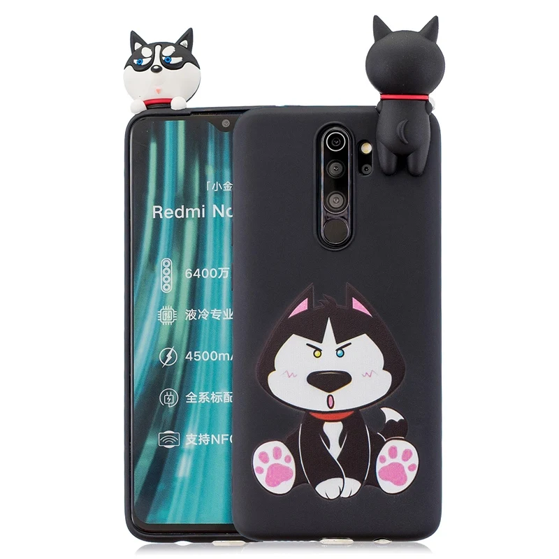 Husky 3D игрушки силиконовые для Xiaomi Redmi Note 8 чехол Redmi Note 8 Pro 8T 8A конфеты Мягкий мультфильм Redmi Note 8 чехол Redmi Note 8 Pro Чехол - Цвет: Husky