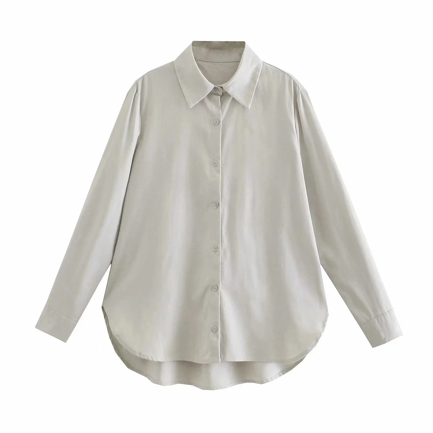 

Withered Autumn Blouse Women England Style Fashion Vintage Solid Simple Linen Straight Blusas Mujer De Moda 2021 Casual Shirt