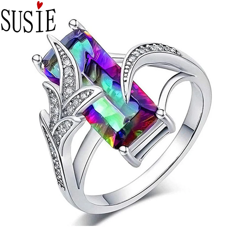 Женское кольцо с кристаллами LOVE SUSIE свадебные аксессуары для пальцев стразы