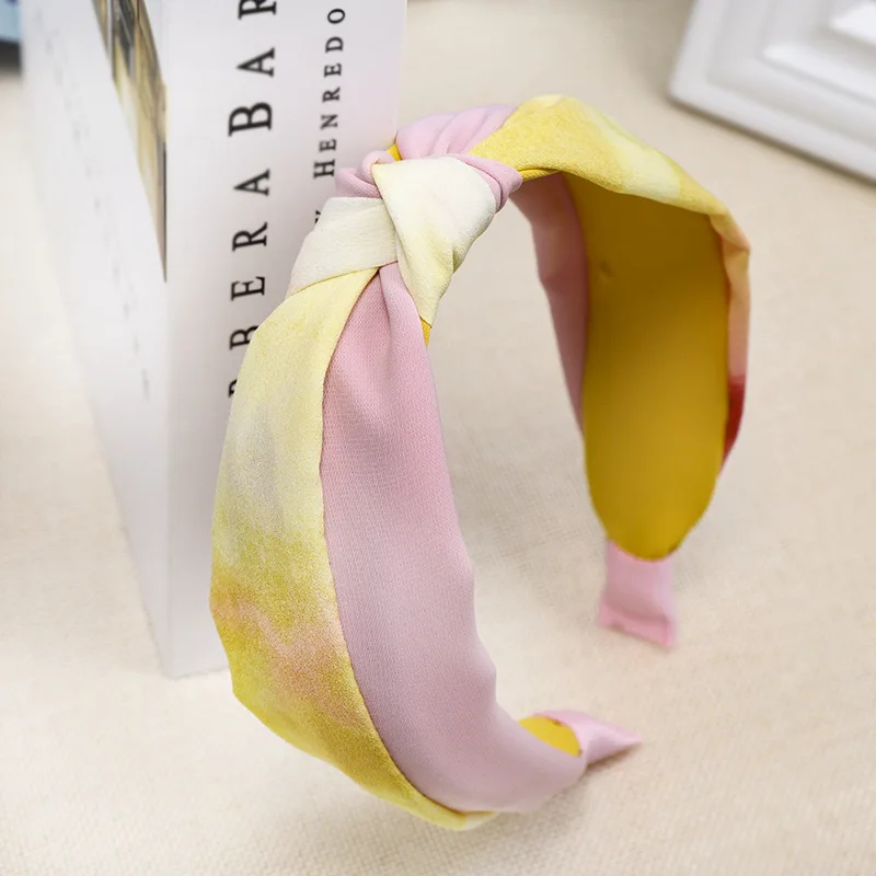 

Color Ink Hairband Diy Antique Style Small Fresh Art Hairband Sweet Ink Wide Edge Hairband C306