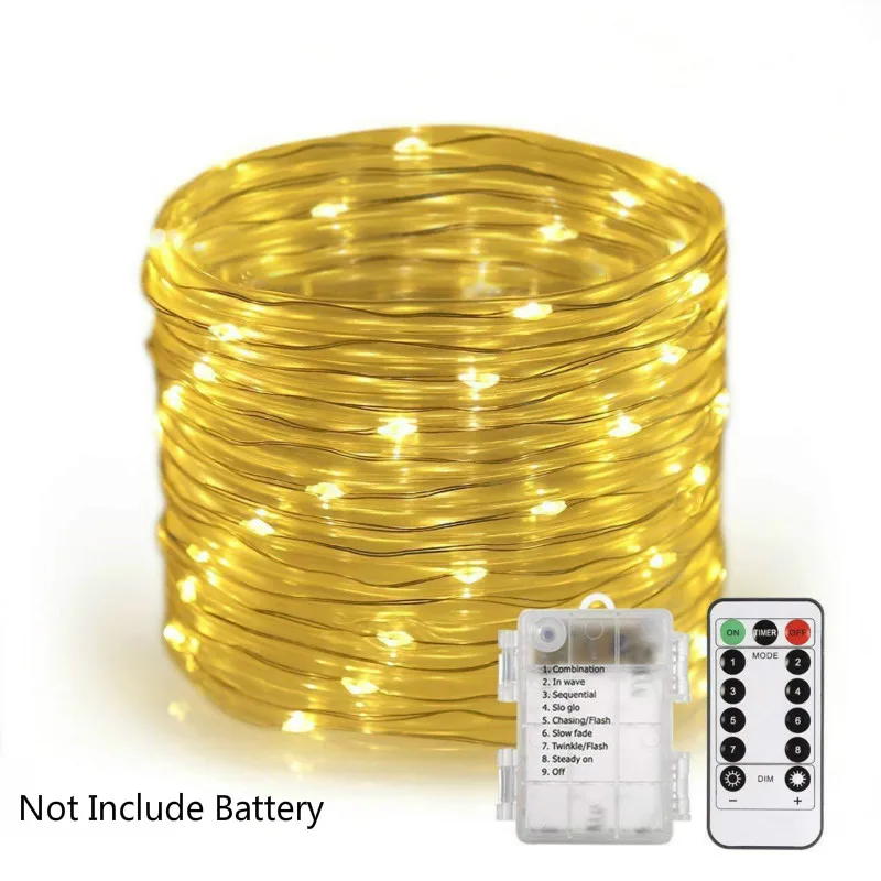 

5m/10mOutdoor LED Strip Lights Remote Control Tube Rope Garland Fairy String Lights for Garden Street Home Christmas Decoration