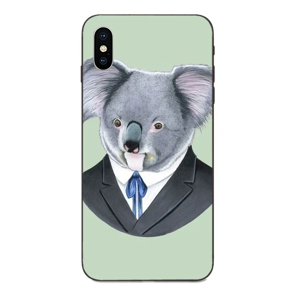 For Huawei Honor 5A 6A 6C 7A 7C 7X 8 8A 8C 8X 9 9X 10 10i 20 Lite Pro Soft Cell Phone Cases Gel Animal Cute Koala Art Collage | Мобильные