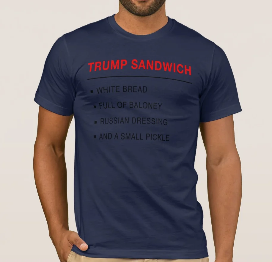 Мужская футболка с изображением белого хлеба Трампа | одежда