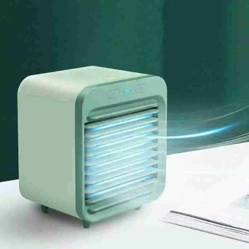 

Mini portable cooling air conditioner desktop artifact spray humidifier purifier fan air cooler with water