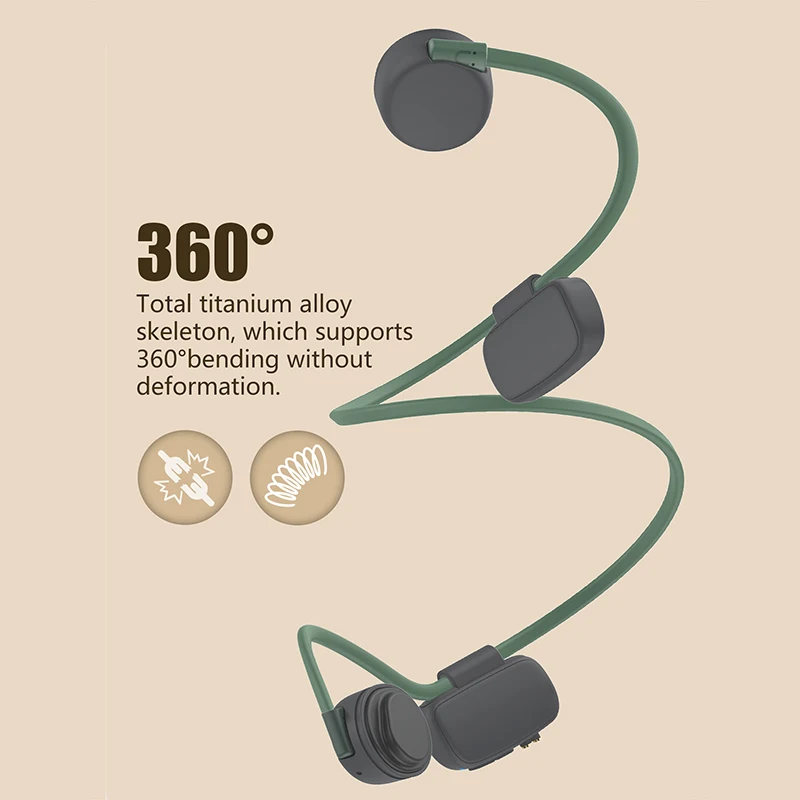 new bluetooth 5 0 wireless sweatproof waterproof bone conduction headphones outdoor sports headphones hands free headphones free global shipping