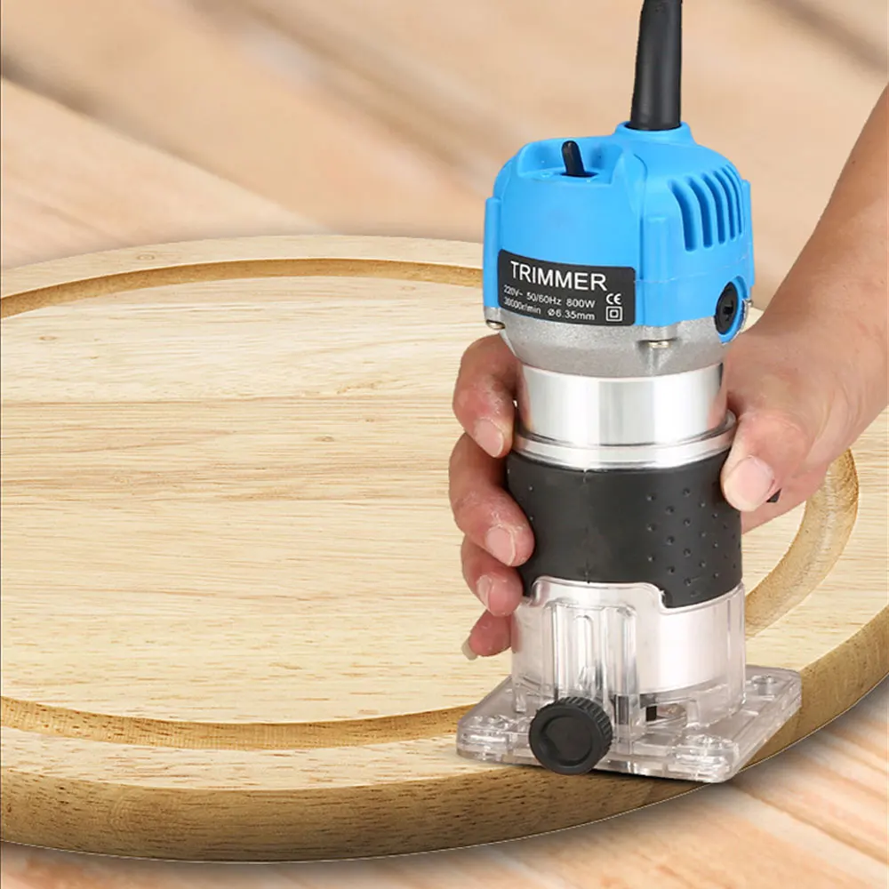 

110V/220V 800W 30000Rpm Wood Electric Trimmer Wood Laminate Palm Router Electric Hand Trimmer Edge Joiners Woodworking Tool