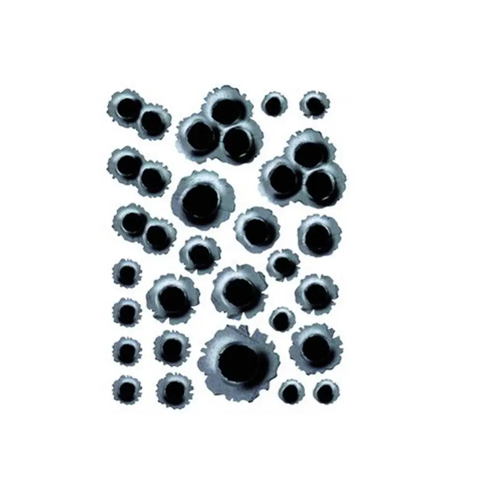 

Bullets Hole Print Car Styling Sticker Body Window Reflective Decoration Decal
