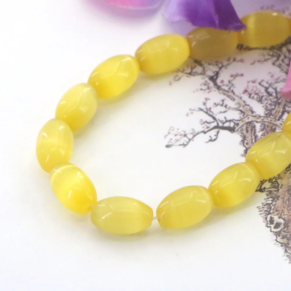 8x12 мм рисовое золото мексиканский кошачий глаз опал камень жасперы свободные