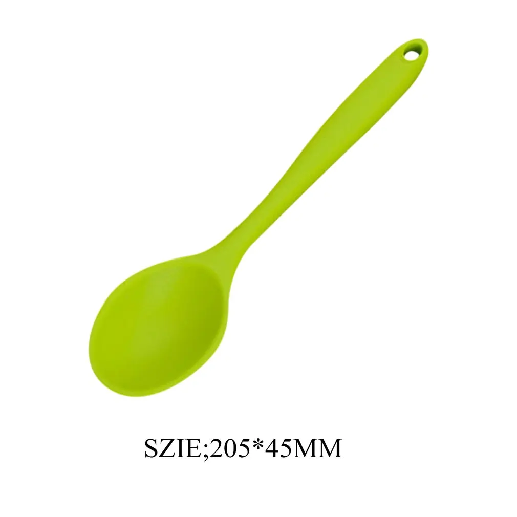 

Creative Silicone Mini Spoon High Temperature Silicone Spoon Durable and Practical Soup Spoon Kitchen Accessories