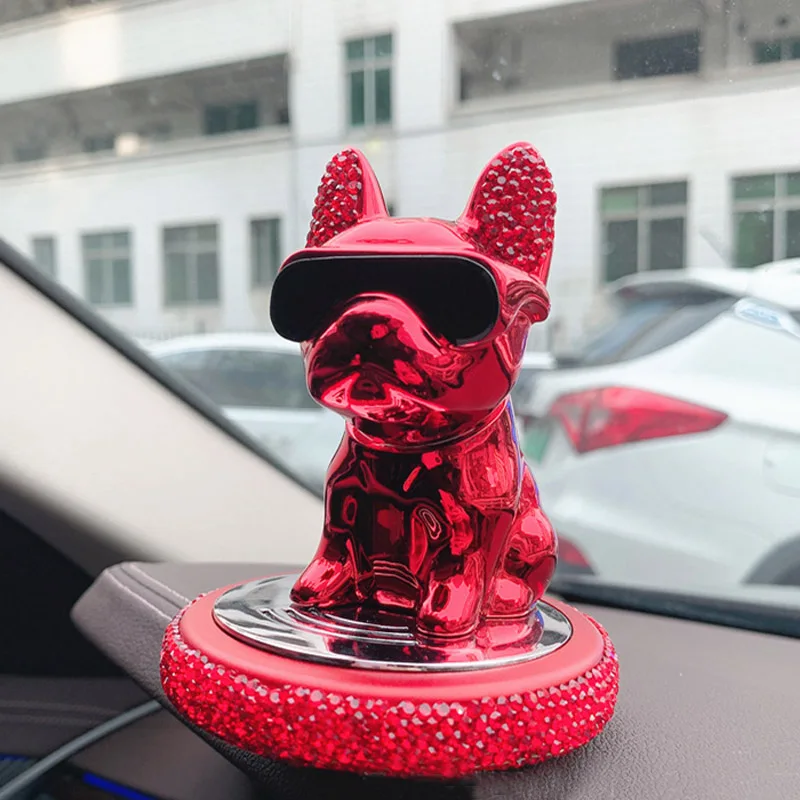 

Кристальные украшения для автомобиля в виде французской коровы с покрытием, центральная консоль автомобиля, аксессуары для украшения интерьера, автомобильный диффузор для духов в подарок