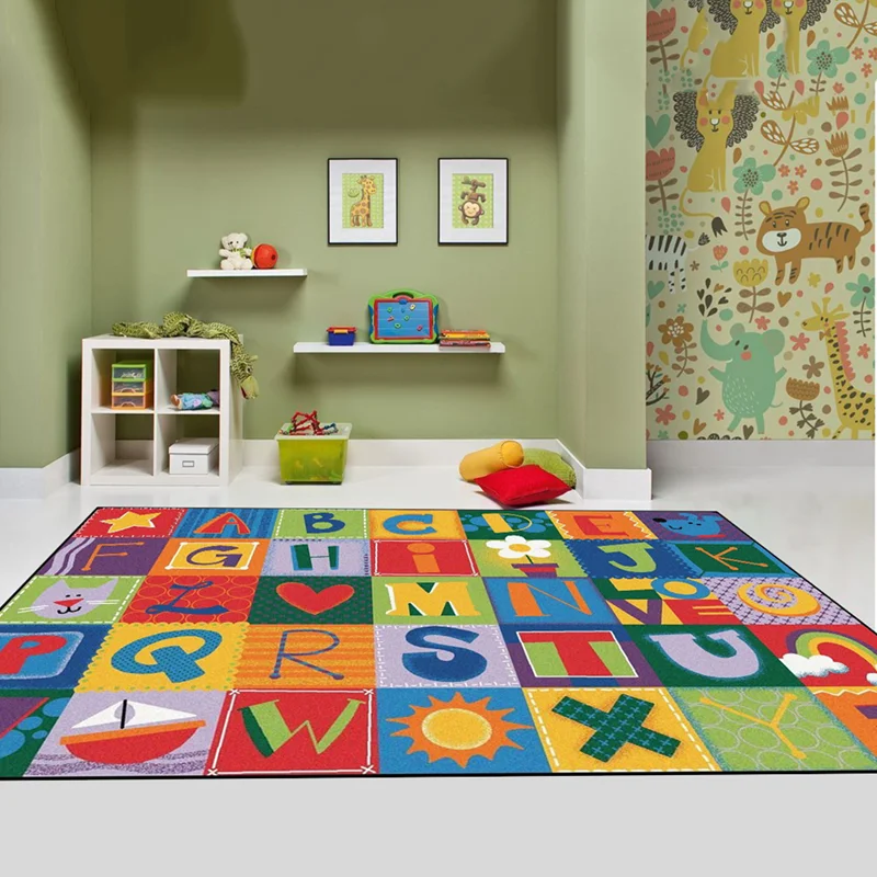 

Educational mats for children 3D printing carpets, corridor door mats, non-slip bathroom carpets, children's room absorption
