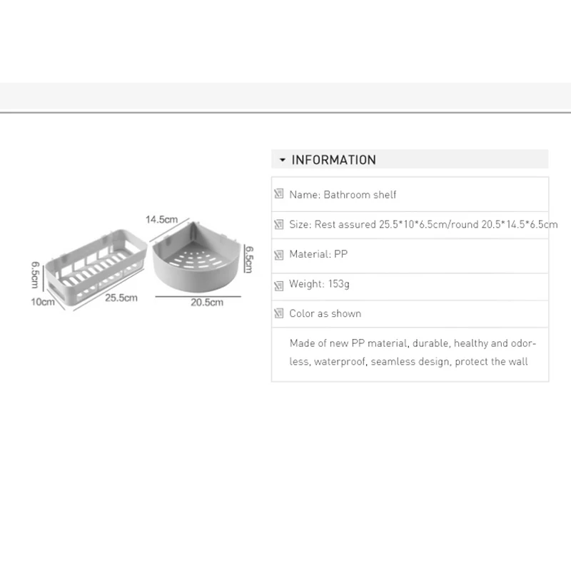 Многоцветная угловая полка для ванной и душа кухонная стеллаж хранения