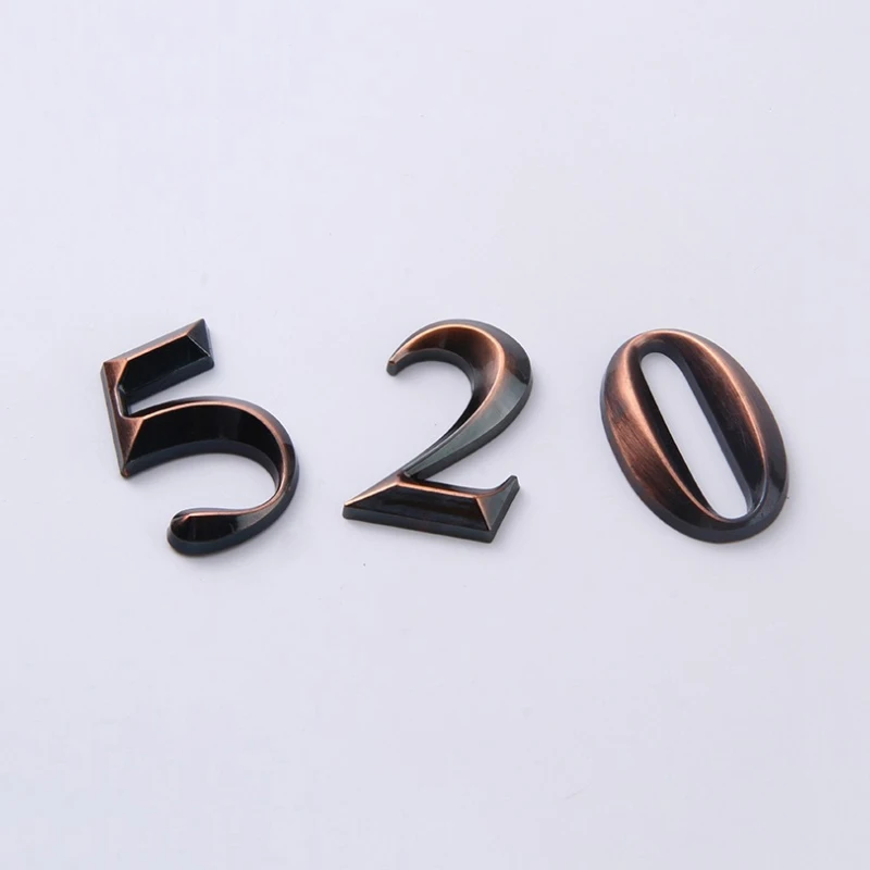 Табличка с клеем на высоту 5 см таблички номером дома для улицы АБС и из металла