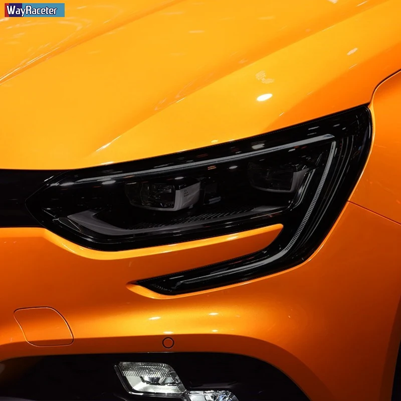 Защитная пленка для автомобильных фар Прозрачная черная наклейка из ТПУ Renault Megane