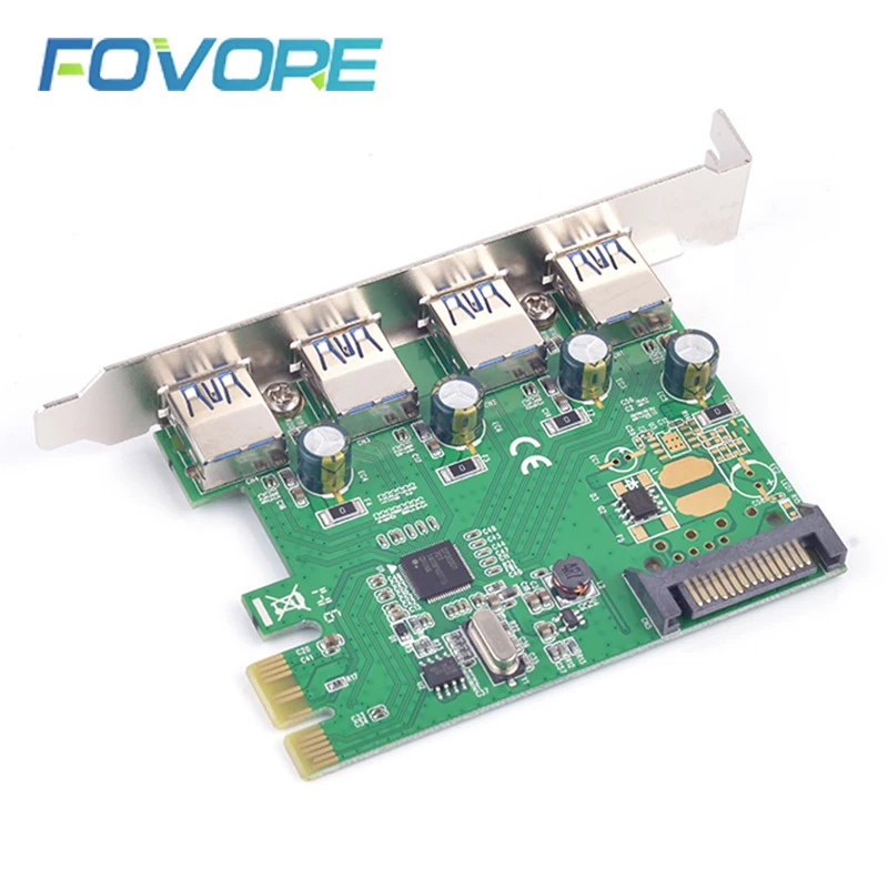 PCI e USB 3 0 адаптер концентратор express расширения USB3.0 слот преобразователь чип