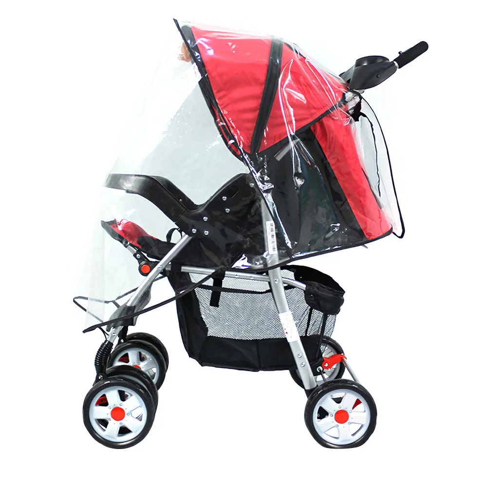 baby stroller accessories and scooter hybrid	 Stroller Rain Cover Waterproof PVC Anti-UV Dustproof Rain Cover For Strollers General Cart Wind Pushchair Waterproof Raincoat baby stroller accessories on sale