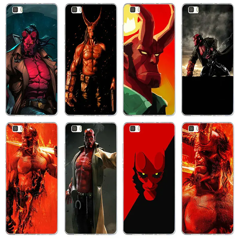 Soft TPU Silicone Phone Cases for Huawei P7 P8 P9 P10 P20 P30 P Smart Lite Pro 2017 Hero Hellboy Movie Artwork | Мобильные телефоны
