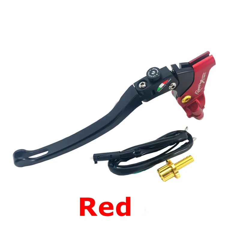 Red Кабель для мотоцикла рычаг окуня тормозной рычаг 7/" 22 мм для Honda Yamaha Kawasaki Suzuki Hpk мотоцикл для бездорожья и мотокросса Atv или более - Цвет: Red