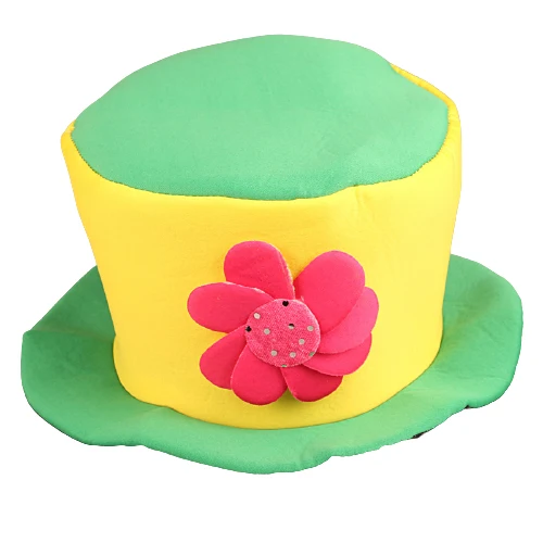 

Adult Halloween Cosplay Clown Fancy Dress Ball Costume Party Funny Stage Performance Performance Props Color Top Hat 2021 New