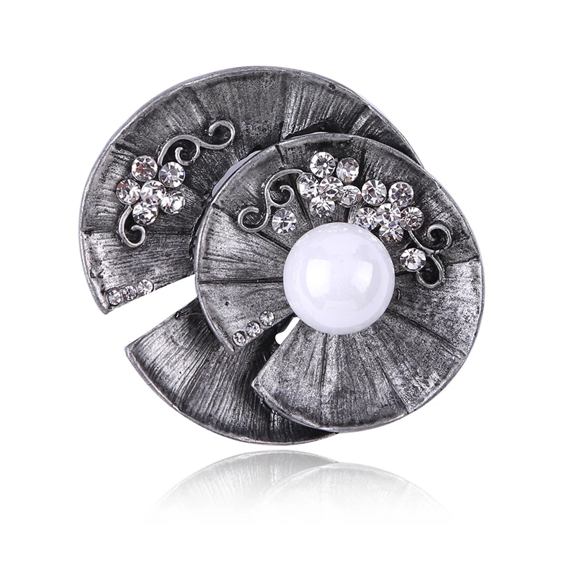 Высококачественная Винтажная Брошь В Виде Цветка из сплава жемчуга