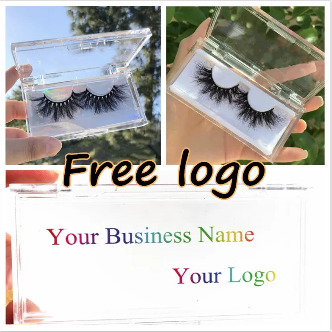 

wholesale price eyelash packaging box lash boxes packaging 3D mink lashes colorful card background Acrylic empty case print logo