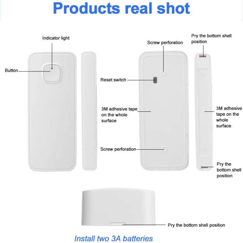 

Tuya Wifi Door Window Sensor Wireless Connection Smart Mini DoorSensor Work With Alexa Google Home Detector Alarm Smart Life APP