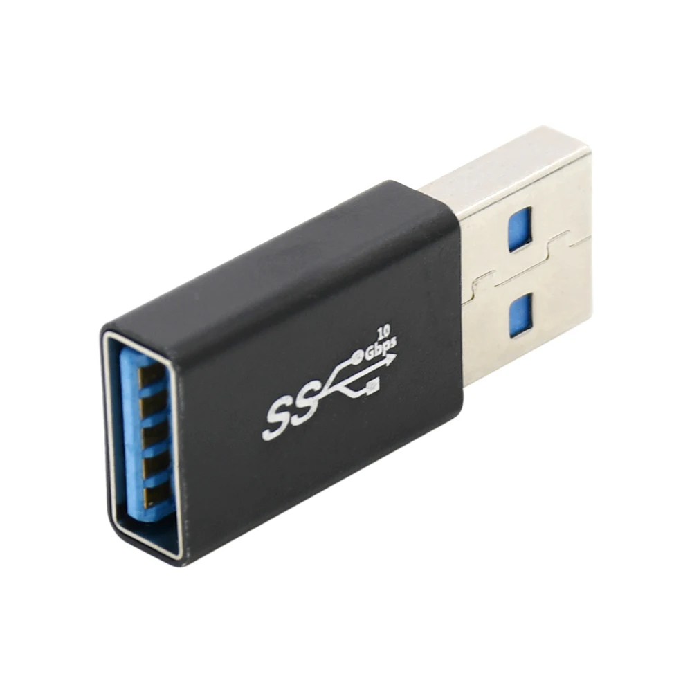 100pcs/lot USB3.0 male to female extension adapter USB3.0 A male to A female extender