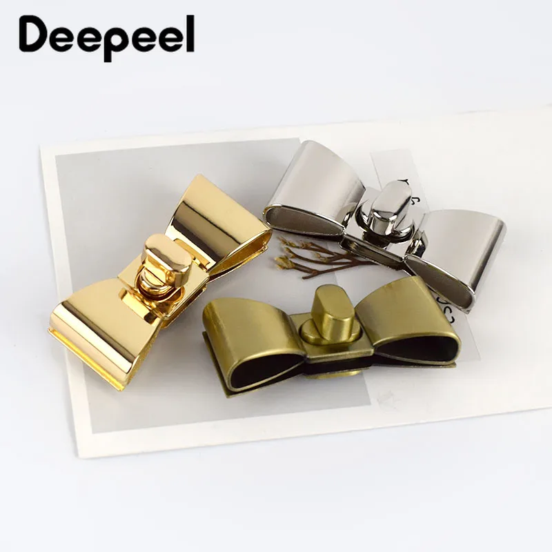 2/4/10 шт. Deepeel 55x23 мм металлические поворотные замки замок для женской сумки