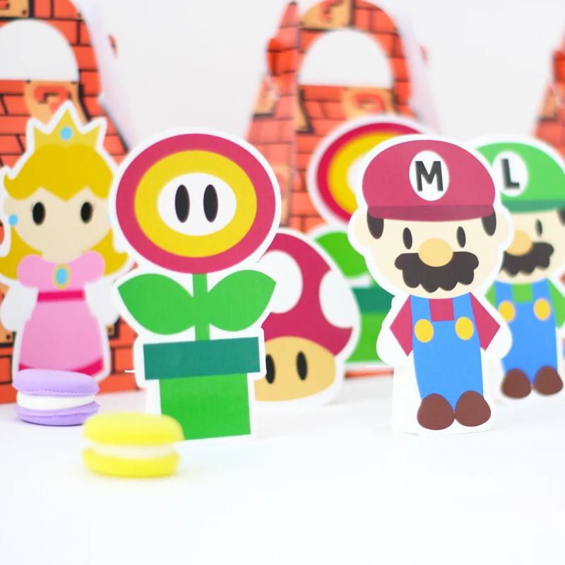 Mario Bros/вечерние украшения принцессы, настольные украшения, детские украшения для дня рождения, вечерние украшения