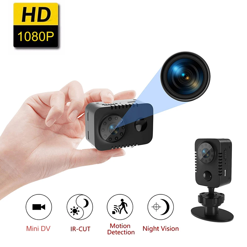 

1080P Mini Camera Portable Security Cam Video Recorder 90 Days Long Standby Support PIR Motion Detection and Hidden Night Vision