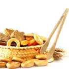 Щипцы пищевые из бамбука, для салата, бекона, стейка, торта