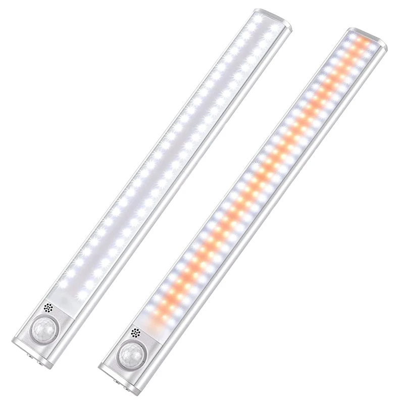 

LED Cabinet Lighting,Sensor Light 120 LED,Rechargeable Dimmable Sensor Light Night with Motion Detector,For Cupboard