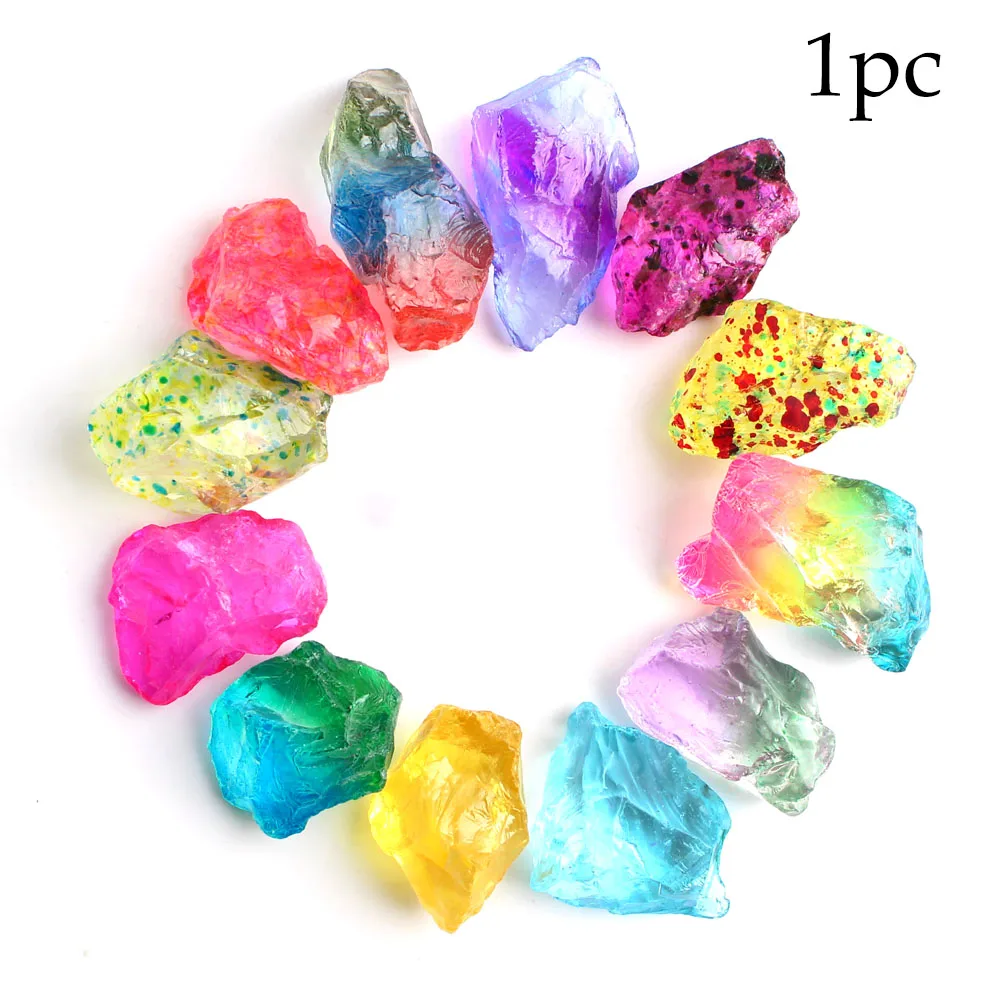 

1 шт. Чакра кварцевый гальваническое покрытие цветной хрустальный камень минералы образца грубой нерегулярные Радуга украшения подарок