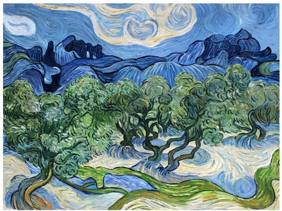 100% ручная роспись пейзаж масляная живопись на холсте картина Винсента Ван Гога