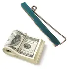 Прочный двойной зажим для денег, тонкий никелированный антикоррозийный кошелек, держатель-зажим для чек, наличных, кредитных карт, инструмент сделай сам, аксессуары для кошелька