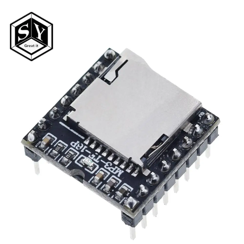 1 шт. Great IT TF карта U диск мини MP3 DF плеер аудио голосовой модуль плата для Arduino DFPlay