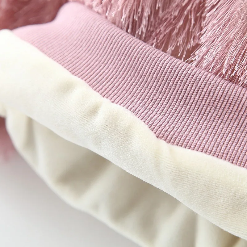 2019 модный Теплый Зимний пуловер для маленьких девочек и младенцев с бархатной