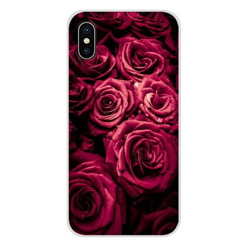 Силиконовый чехол для Huawei Honor 4C 5C 6X 7 7A 7C 8 9 10 8C 8S 8X 9X 10I 20 Lite Pro фиолетовый цветок роза