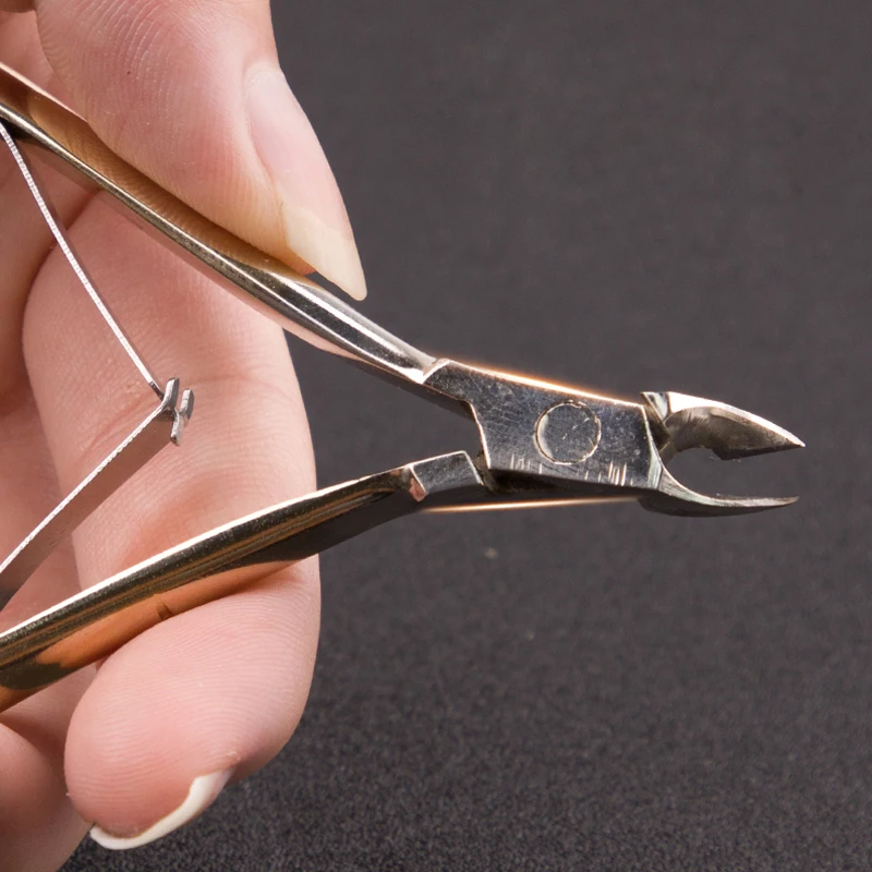1 шт. щипцы для кутикулы из нержавеющей стали Радужный Пинцет клипер удаления