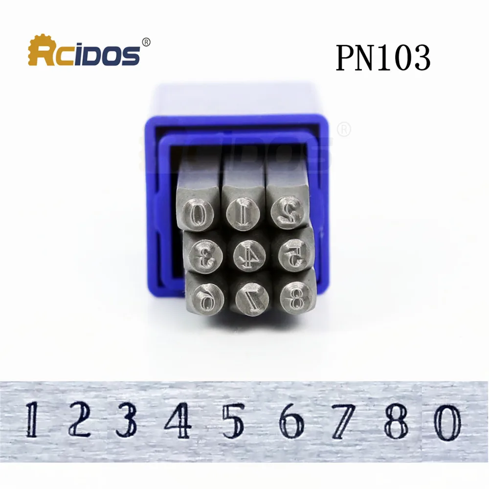 Набор металлических штампов серия PN с цифрами 3 мм набор стальных букв сделай сам