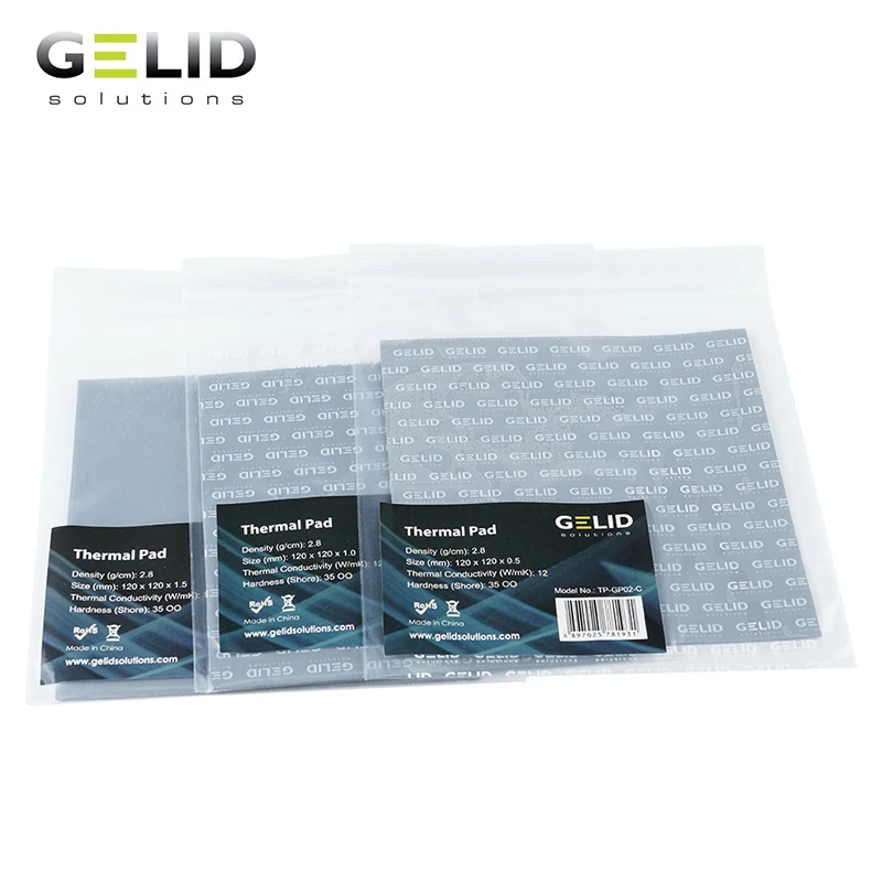 Тепловая прокладка для ноутбука GELID термосмазка карты GPU кулер 12 Вт/mk 120x120 мм 0 5 мм/1