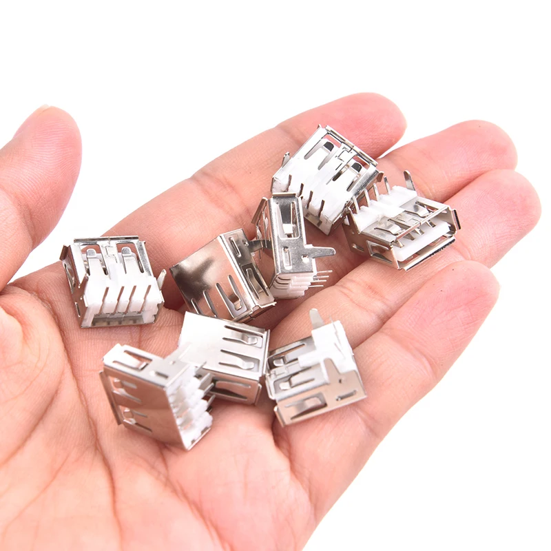 

10PCS USB Type A Standard Port Female Solder Solde Jacks Connector