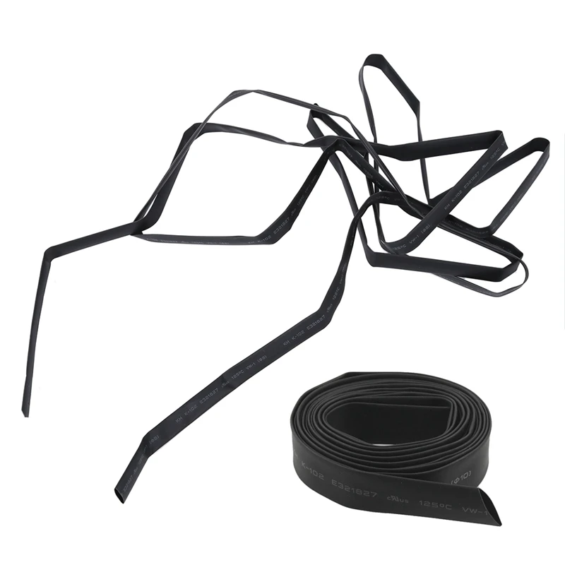 Top 2Pcs Соотношение 2:1 черная Полиолефиновая диа термоусадочная усадочная трубка 10