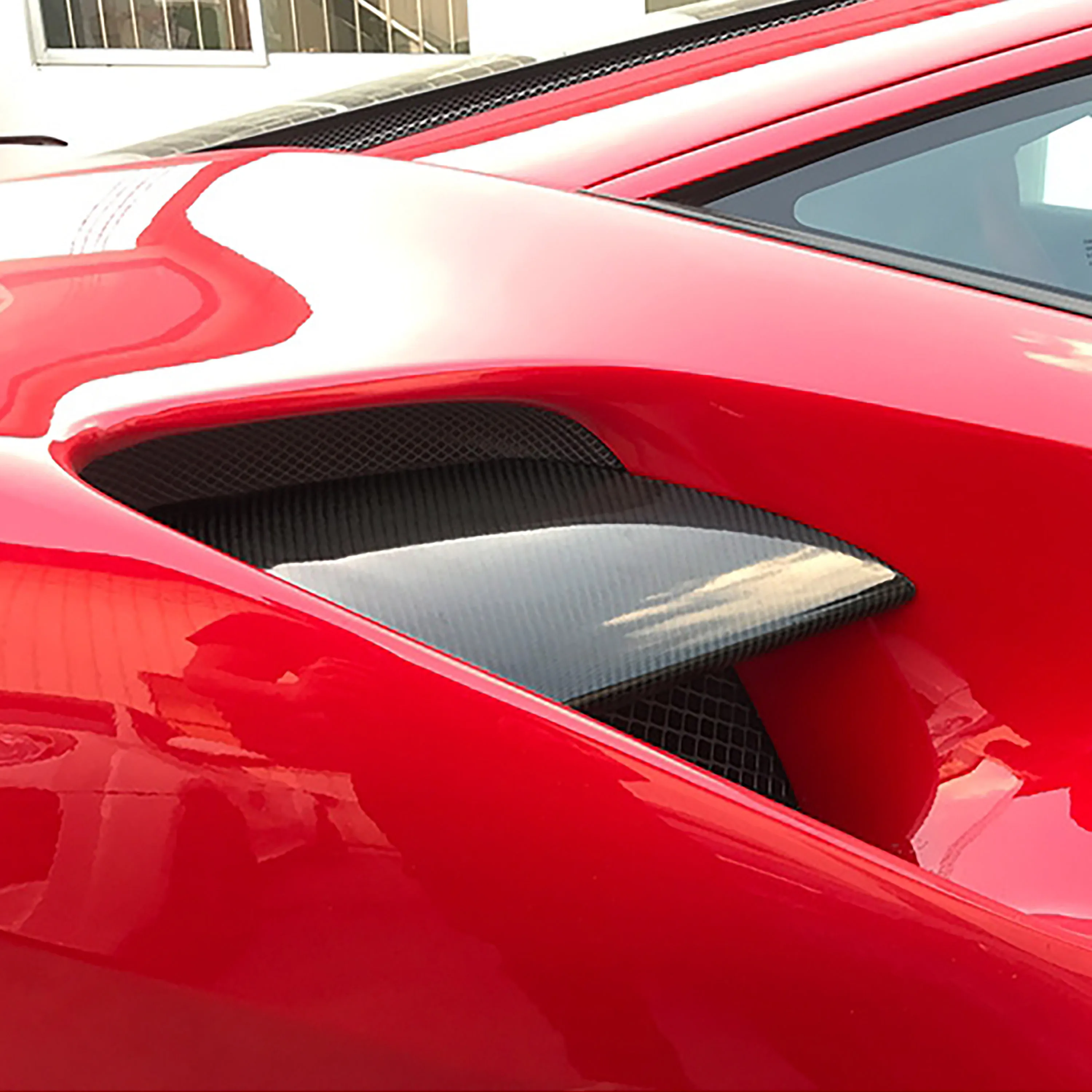 2 шт./компл. автомобильные сухие углеродного волокна задняя сторона