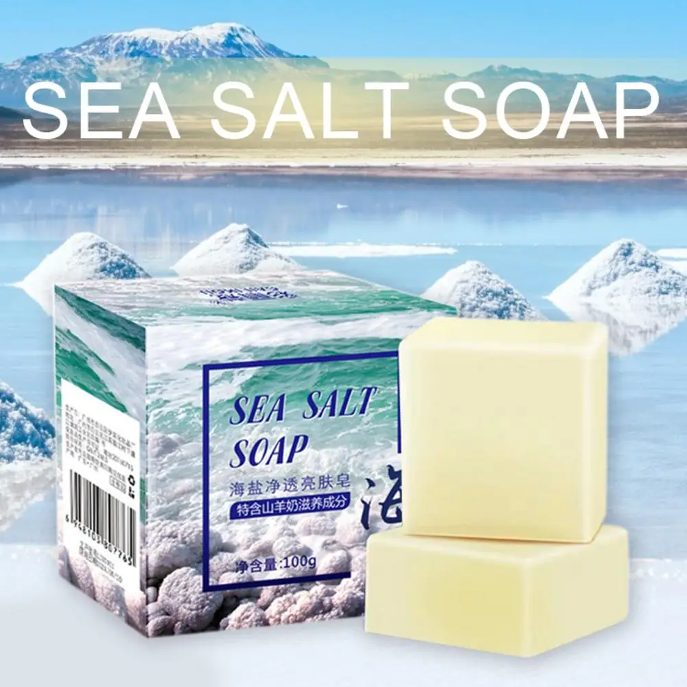 Морская соль мыло морской минерал освежающее удаление акне очищающее средство